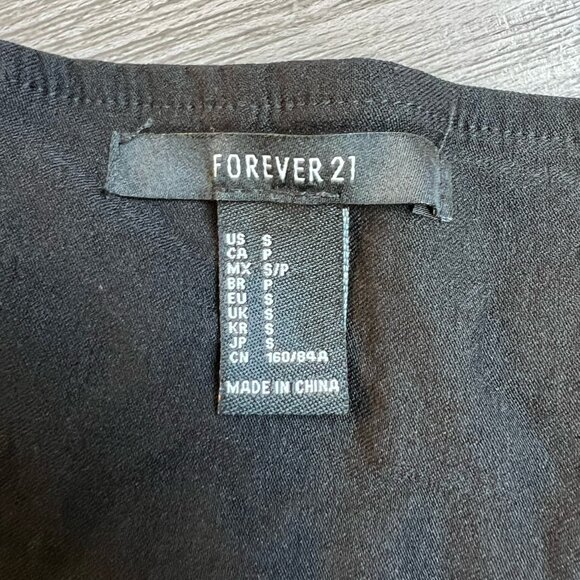 Forever 21 Black Bodycon V Neck Underwire Sculpted Bodice Mini Dress Size S - Picture 4 of 5